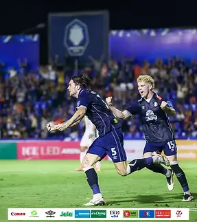 Fergus Tierney with Nakhon Pathom FC